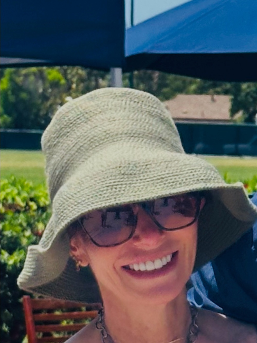 Women’s Olive Green Crochet Bucket Hat - One of a kind hand made - Beach Hare